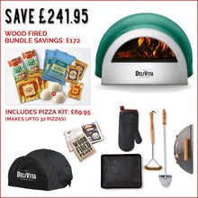 Load image into Gallery viewer, DELIVITA OUTDOOR PIZZA OVEN WOOD FIRED BUNDLE
