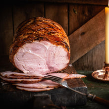 Load image into Gallery viewer, Moons Green Slow Roasted English Ham with Marmalade and Dijon Mustard Glaze - PRE-ORDER
